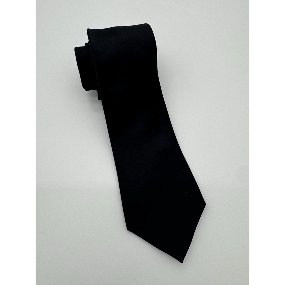 Wilke Rodriguez Black Silk Tie Solid Classic Necktie Formal Business